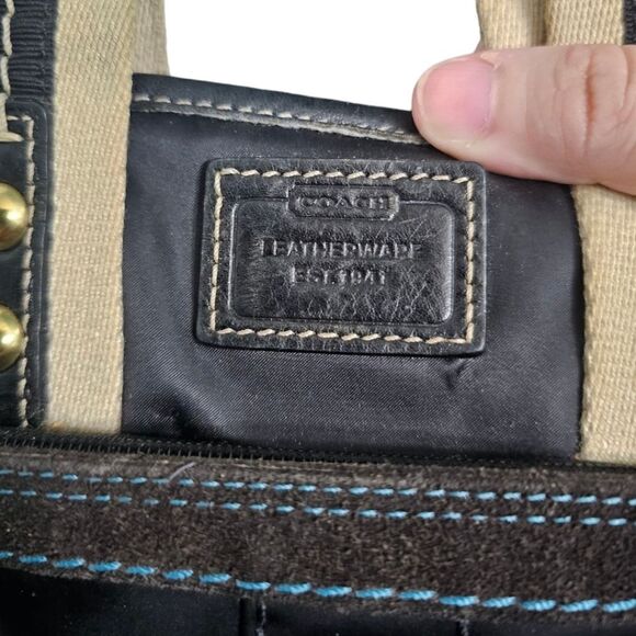 COACH Hampton Black Satin Mini Tote (No. AG5M-126) - Picture 4 of 12